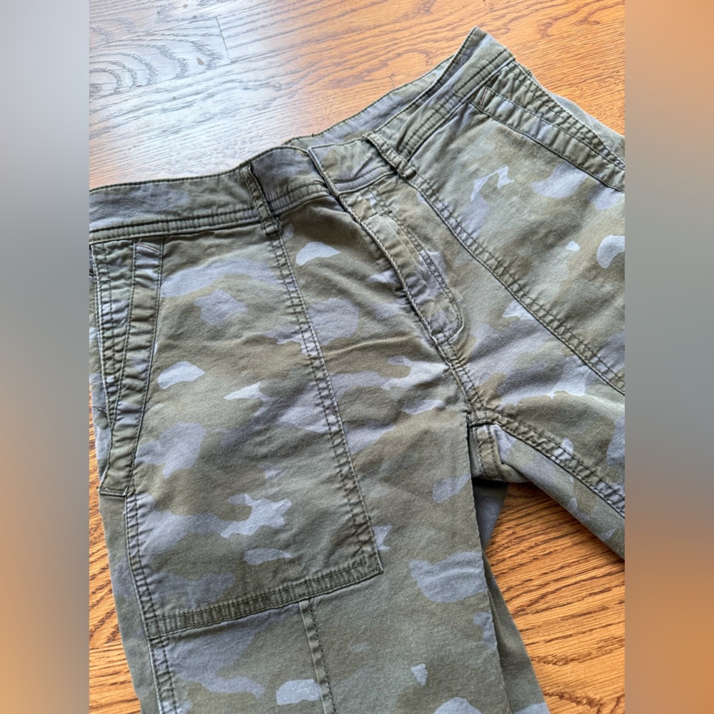 ANTHROPOLOGIE Wanderer Pants Camo Camouflage Utility‎ Green Gorpcore Military 27